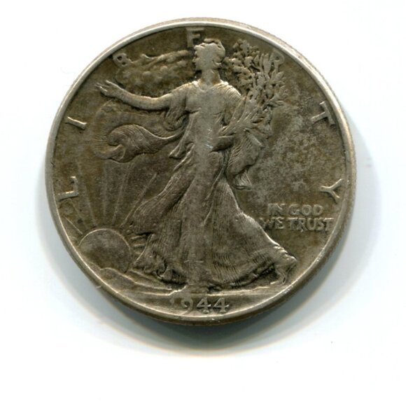 1944 USA Walking Liberty Half Dollar Coin (l11) - Picture 1 of 2
